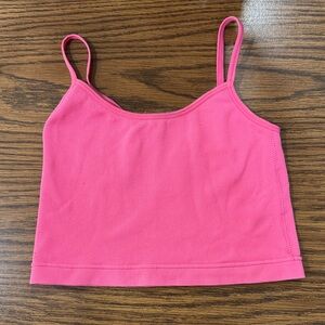Garage Vibrant Pink Ribbed Camisole